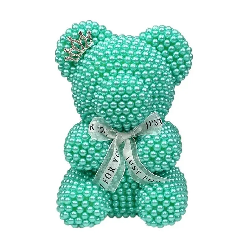 Medium Pearl Teddy Bear - Fashion Valentine’s Day Gift 25cm Pearl Bear Artificial Decoration