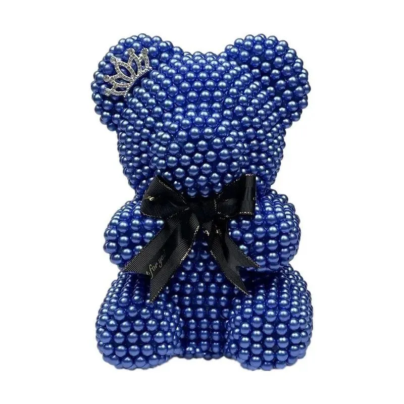 Medium Pearl Teddy Bear - Fashion Valentine’s Day Gift 25cm Pearl Bear Artificial Decoration