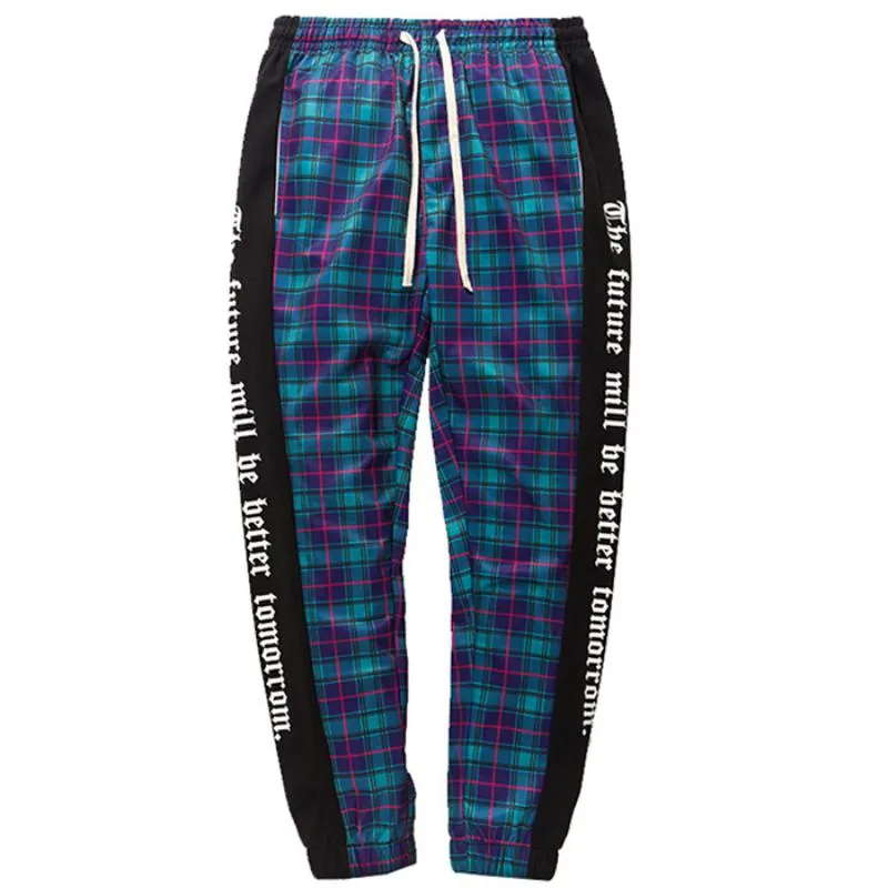 Men's Cotton Plaid Sweatpants