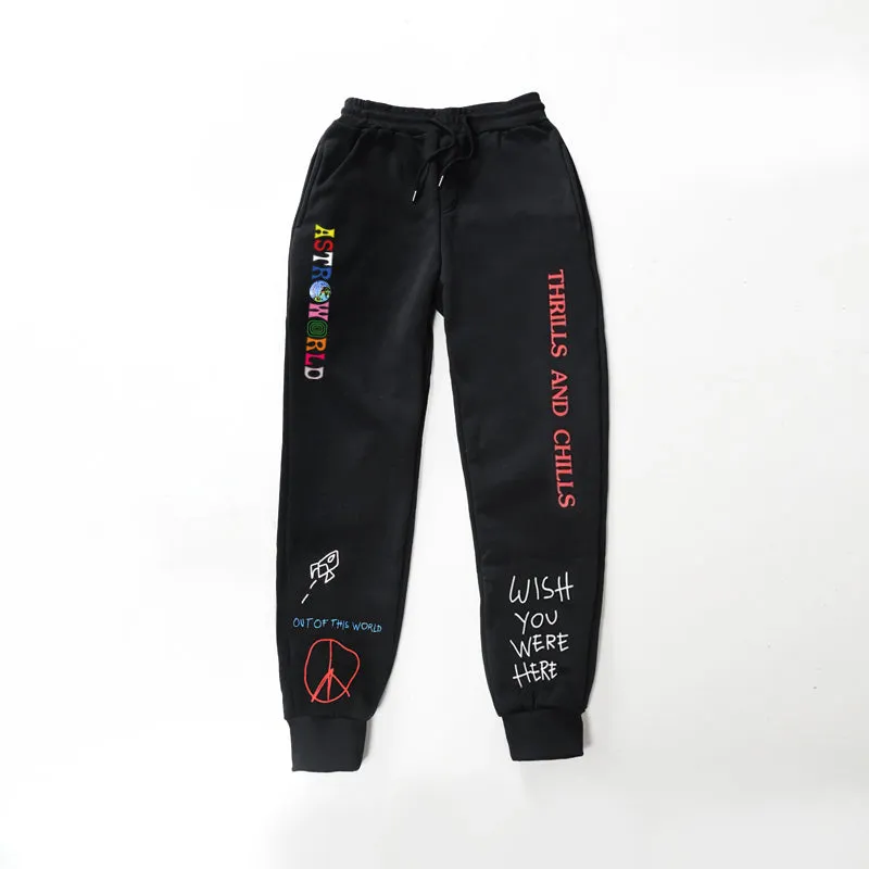Men's Fleece Printed Sweatpants