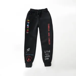 Men's Fleece Printed Sweatpants