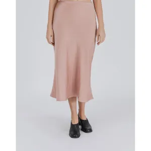 Midi Slip Skirt - Blush/Neutral