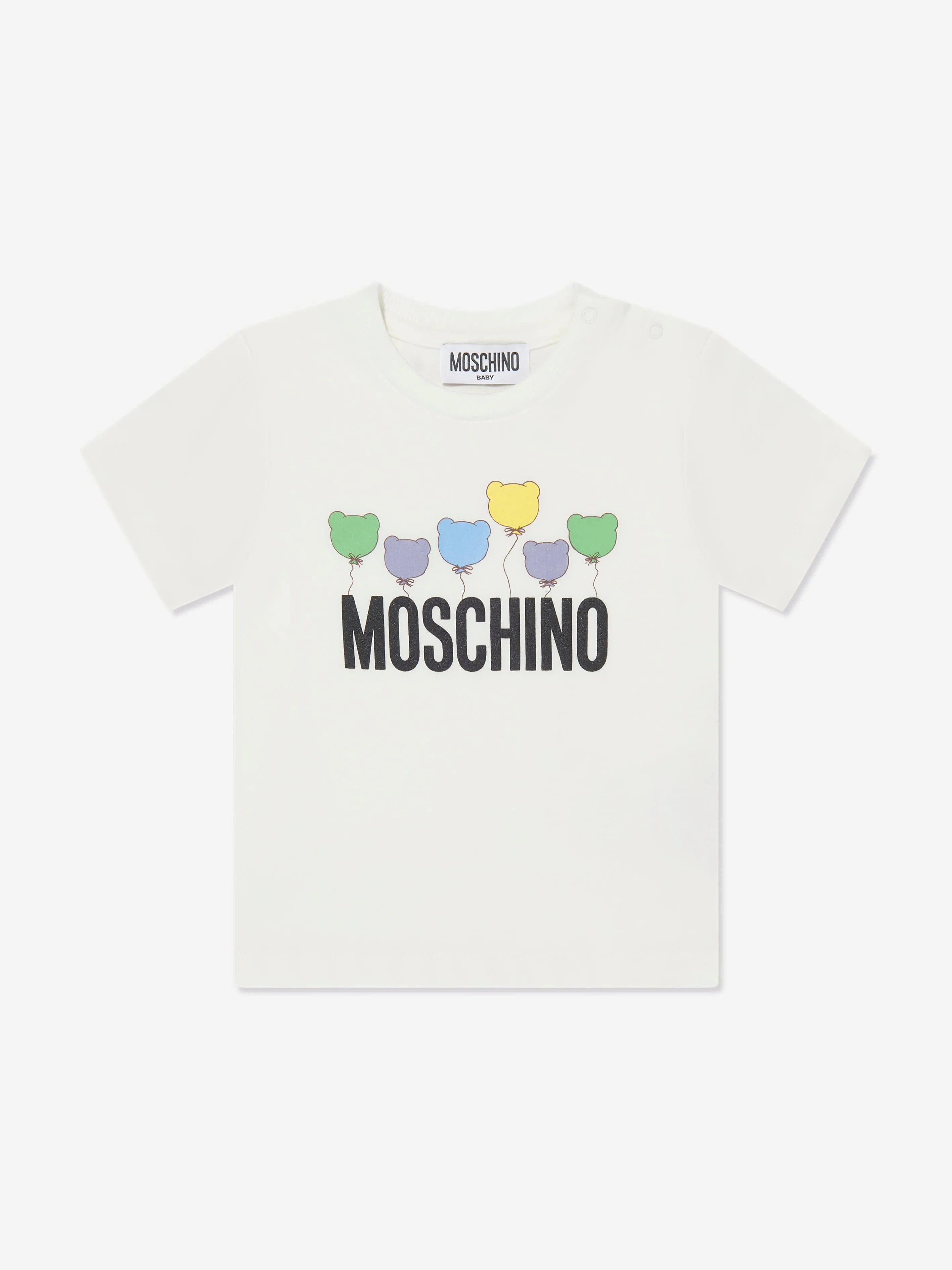 Moschino Baby Logo T-Shjirt in Ivory