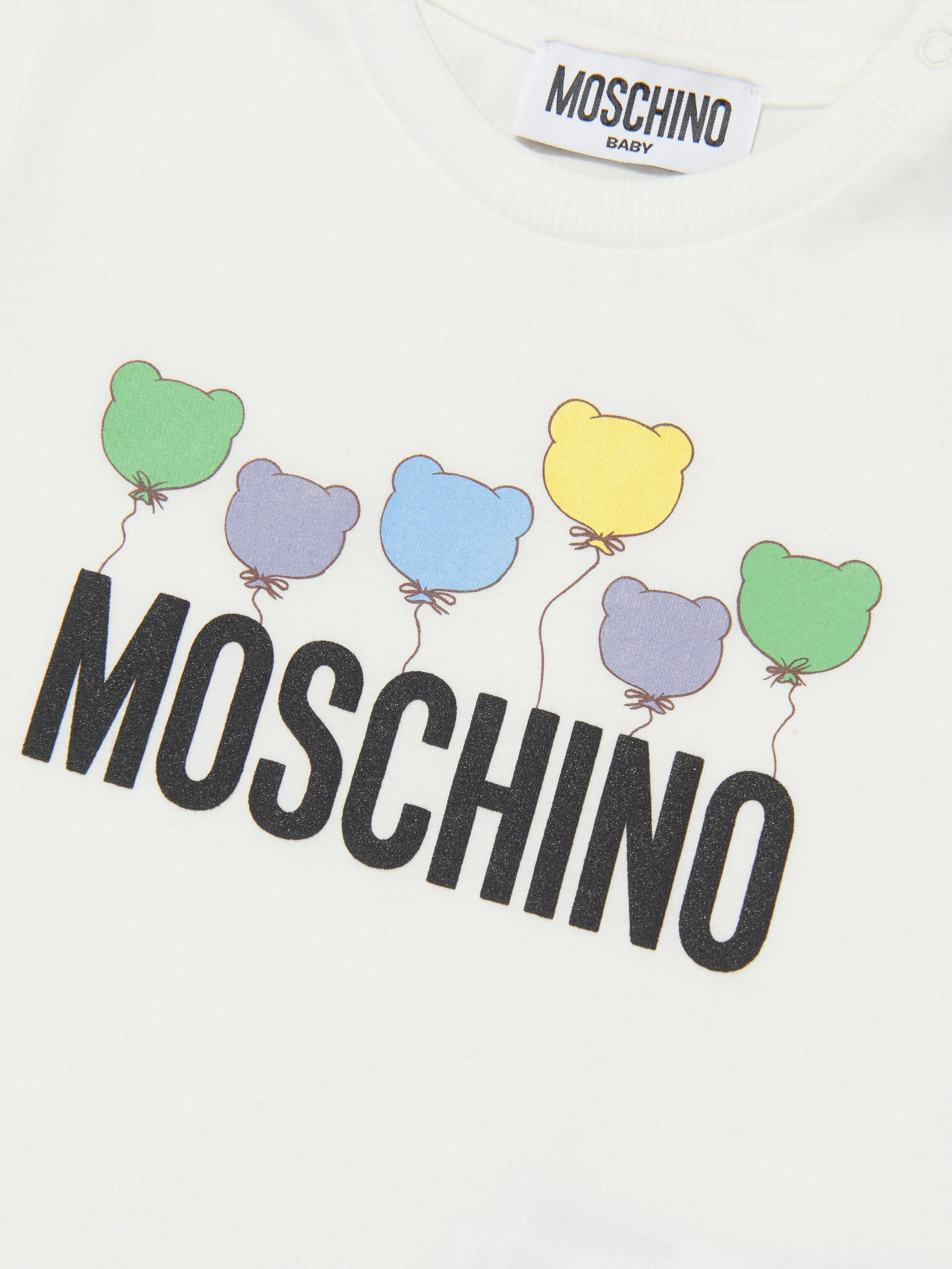 Moschino Baby Logo T-Shjirt in Ivory