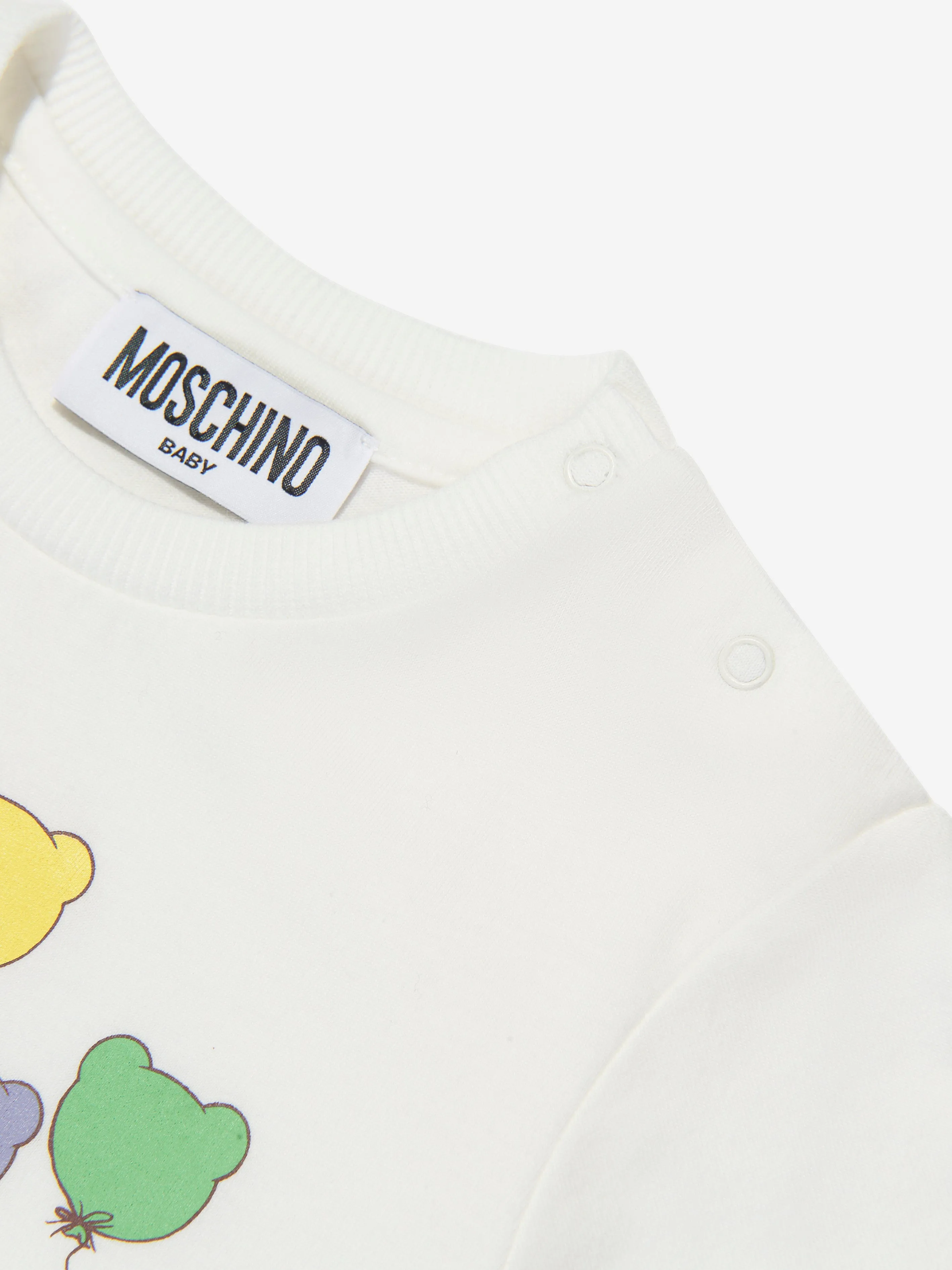 Moschino Baby Logo T-Shjirt in Ivory