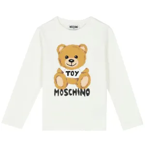 Moschino Kid Long Sleeve Large Toy Bear Graphic Sweatshirt