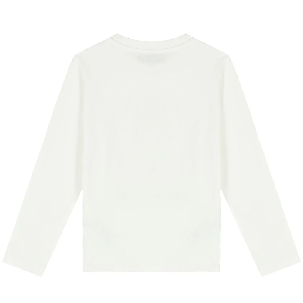 Moschino Kid Long Sleeve Large Toy Bear Graphic Sweatshirt