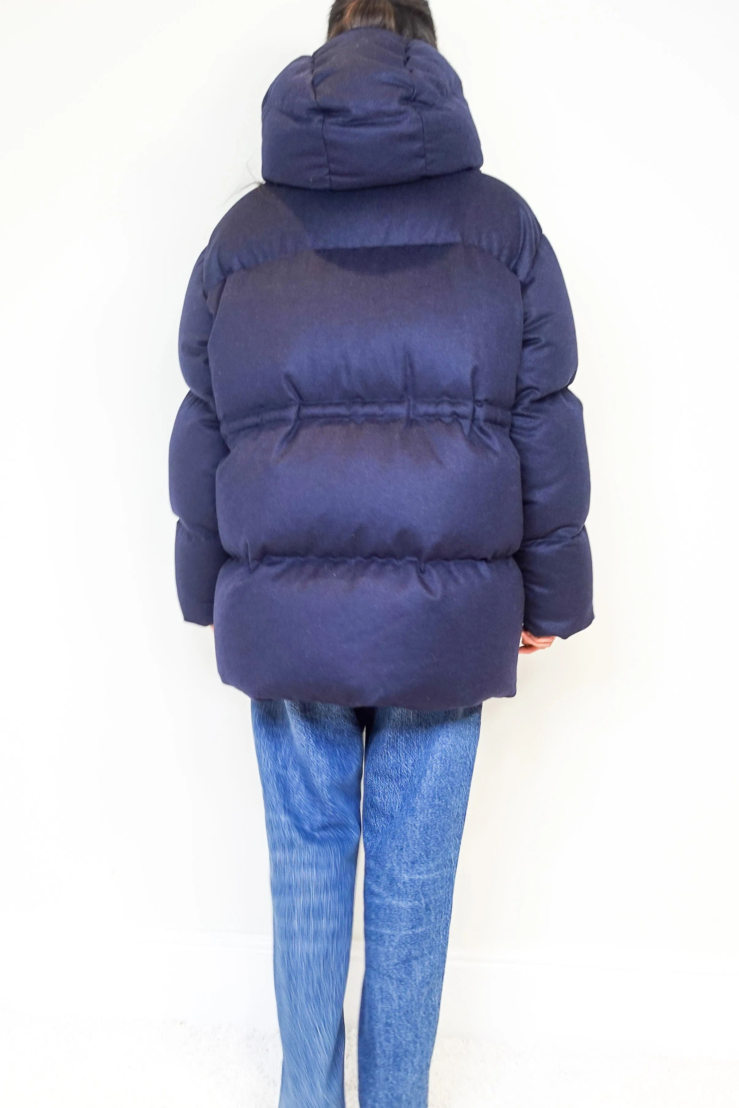 NEW Navy cashmere dorset coat RRP £800