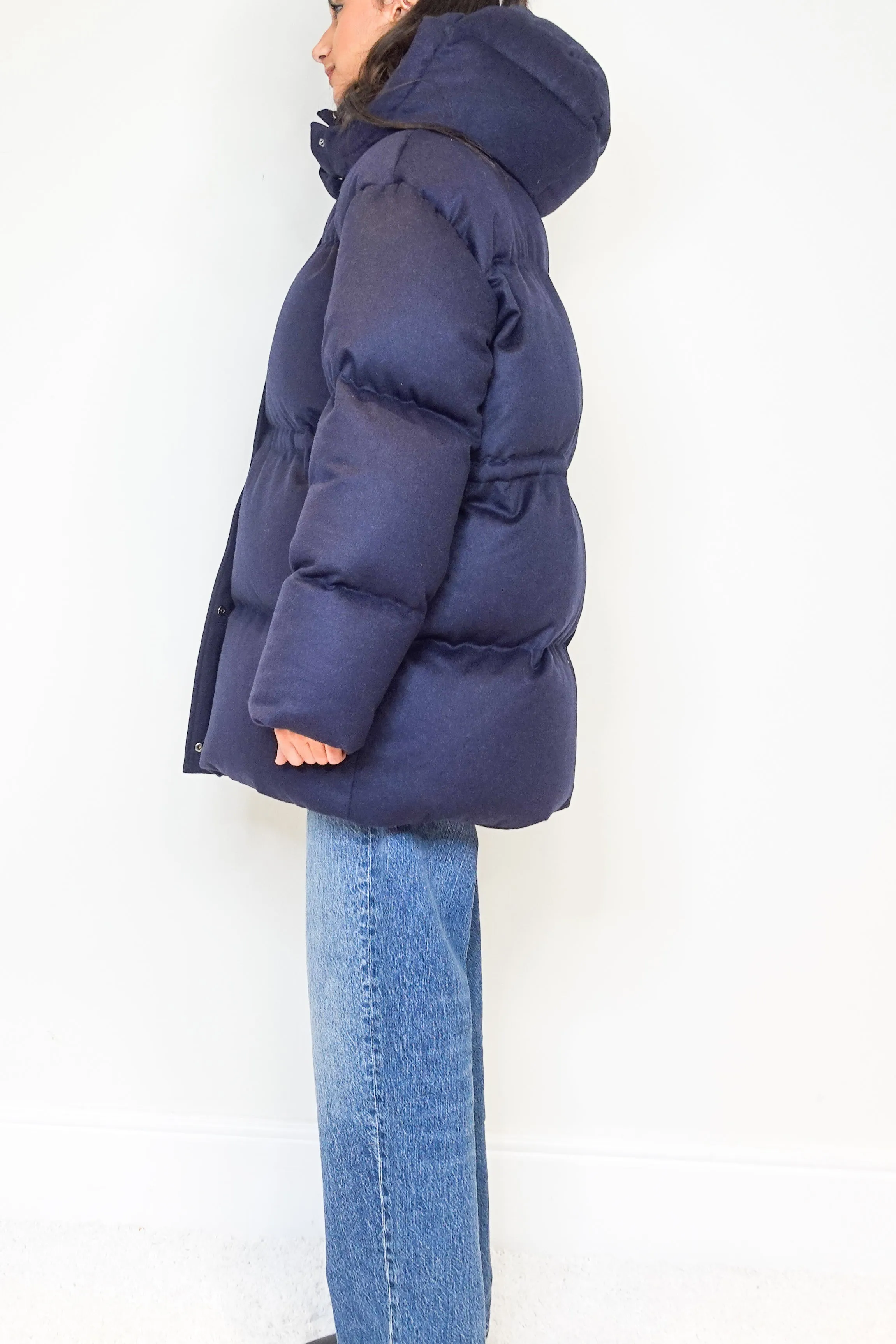 NEW Navy cashmere dorset coat RRP £800
