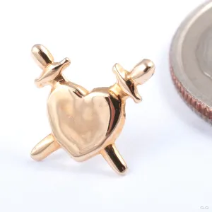 No Love Lost Press-fit End in Gold from Maya Jewelry