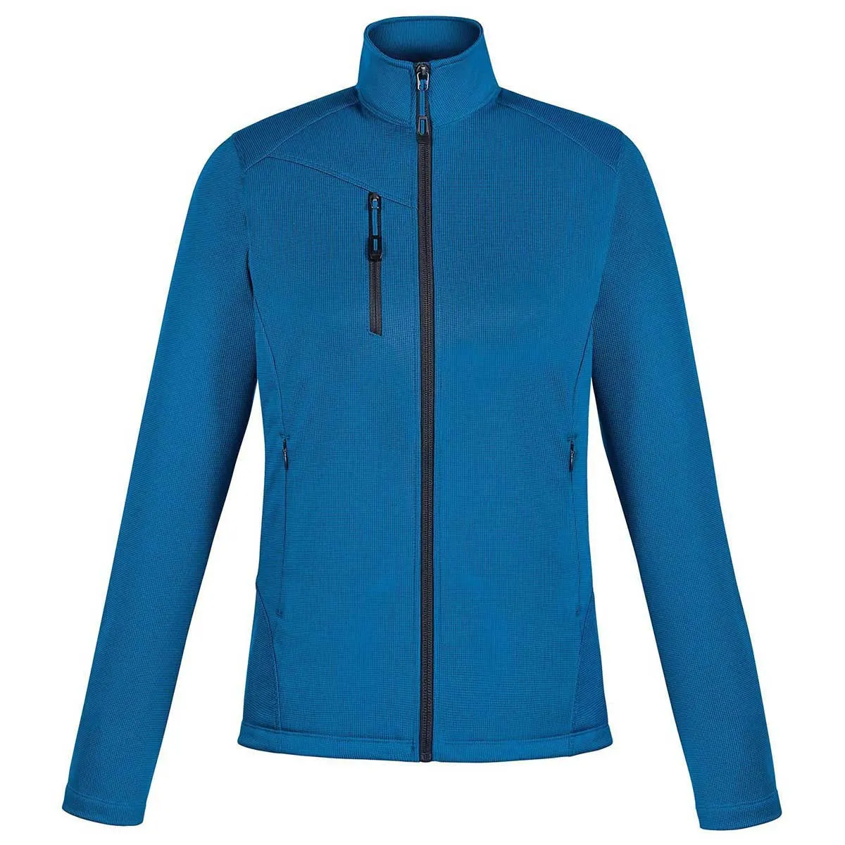 North End Women's Nautical Blue Trace Printed Fleece Jacket