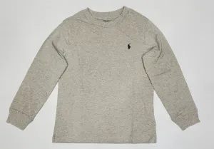 Nwt Kids Polo Ralph Lauren Grey Small Pony  L/S Tee (2T-7T)