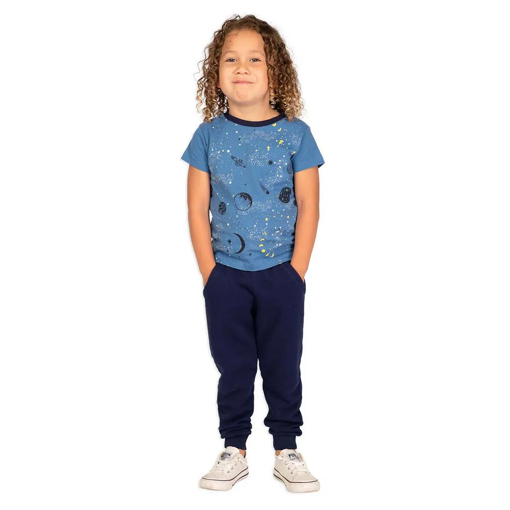 Organic Toddler & Kids Jogger Sweatpants - Navy Blue