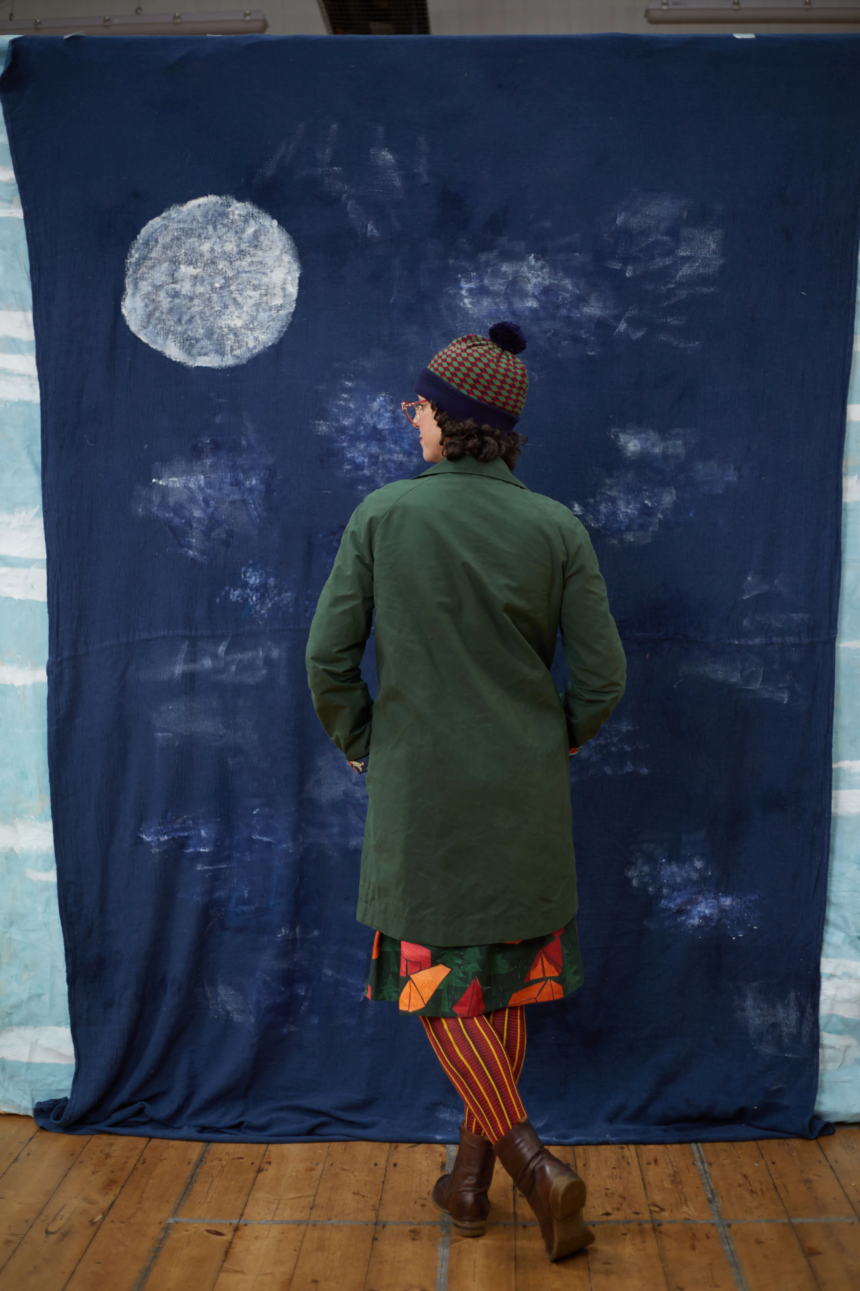 Palava Trenchcoat - Dark Green - Puffin Lining