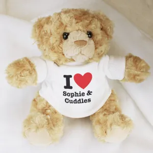 Personalised I Heart Teddy Bear