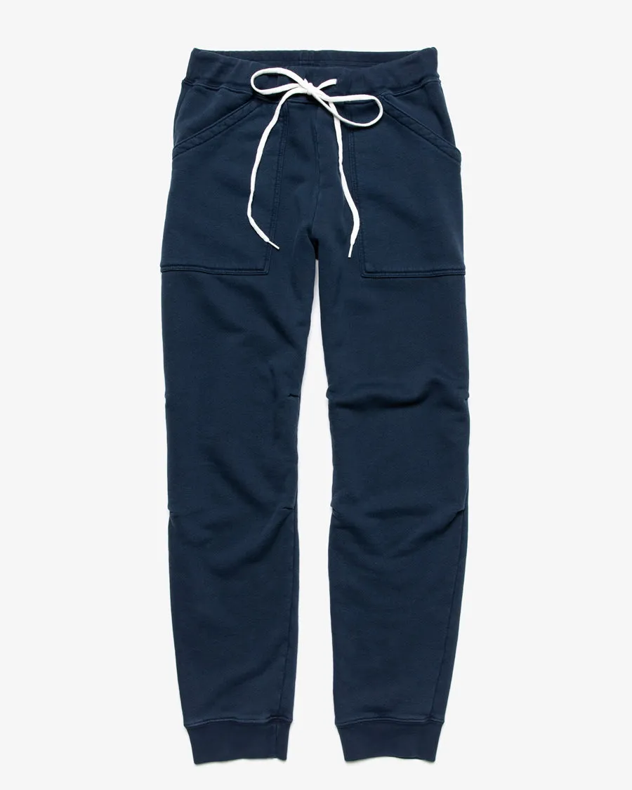 PIGMENT-DYED ARMY GYM SWEATPANTS NAVY
