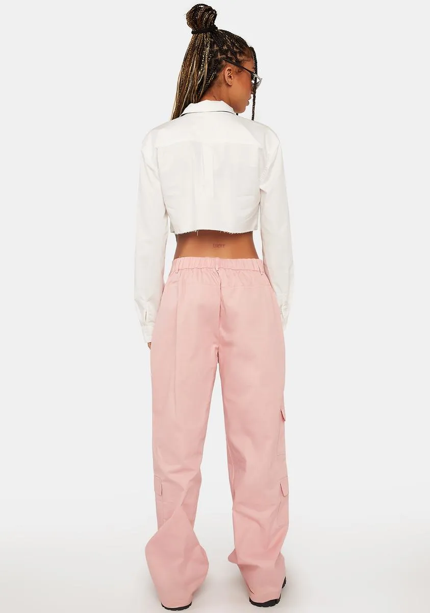 Pink Y2K Cargo Pants