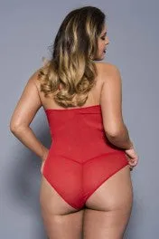 Plus Size Sheer Teddy