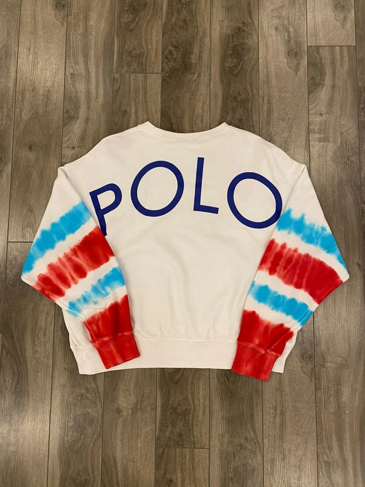 Polo Ralph Lauren Tie Dye French Terry Sweatsuit Womens Small White Casual