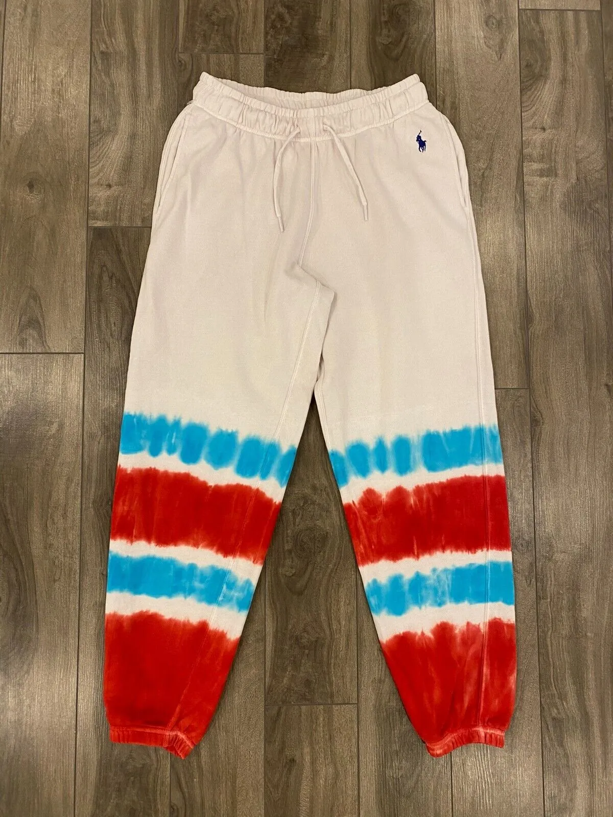 Polo Ralph Lauren Tie Dye French Terry Sweatsuit Womens Small White Casual