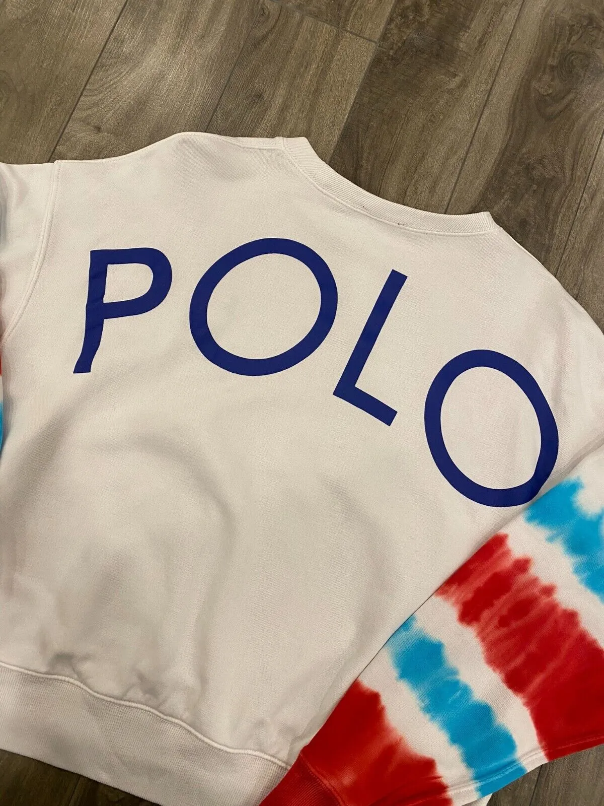 Polo Ralph Lauren Tie Dye French Terry Sweatsuit Womens Small White Casual