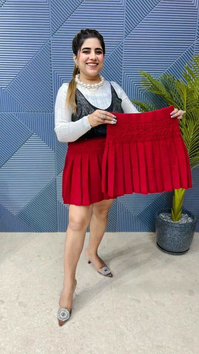 Premium Plated Skirt Wool Fabric GGR647