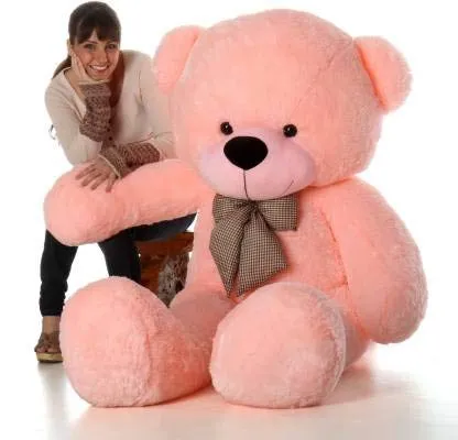Premium Quality Huggable Teddy Bear - Plush Stuffed (120 cm / 4 Feet) - Baby Pink