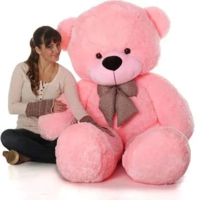 Premium Quality Huggable Teddy Bear - Plush Stuffed (120 cm / 4 Feet) - Baby Pink