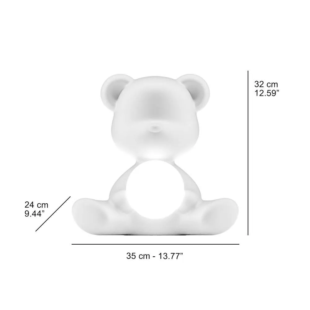 Qeeboo Teddy Girl LED table lamp in polyethylene