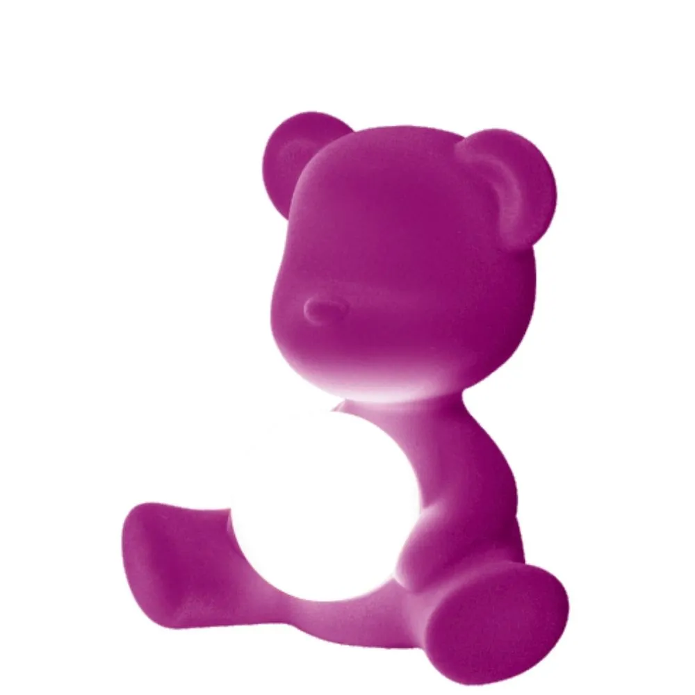 Qeeboo Teddy Girl table lamp Velvet Finish