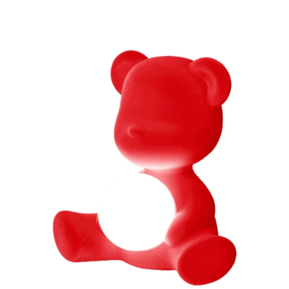 Qeeboo Teddy Girl table lamp Velvet Finish