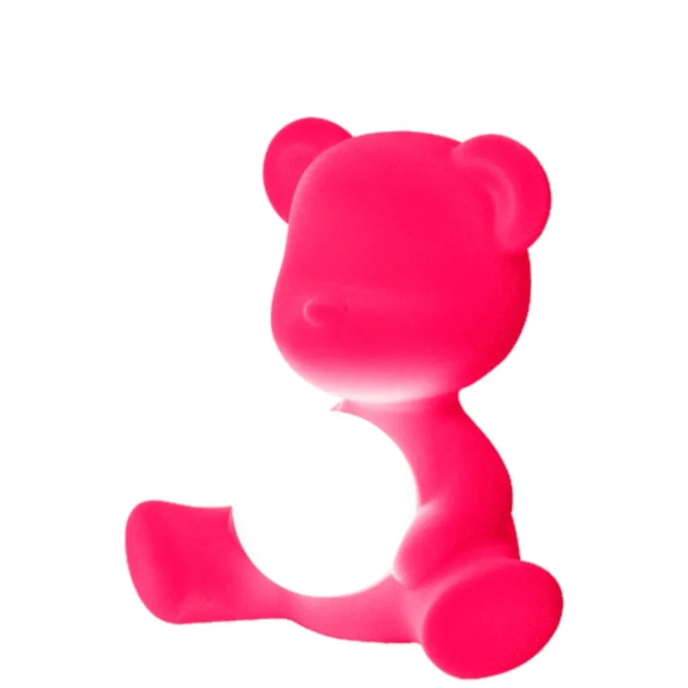 Qeeboo Teddy Girl table lamp Velvet Finish