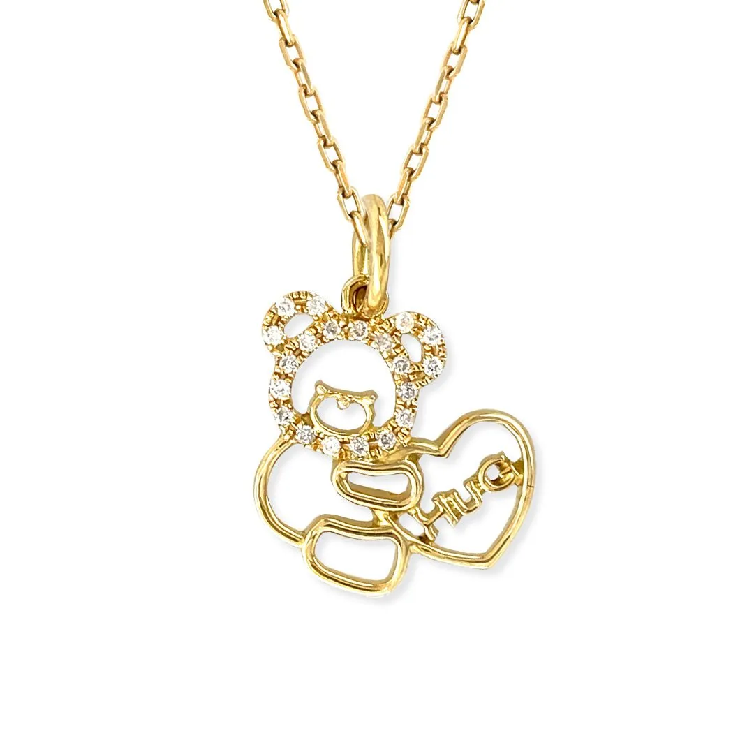 "Oscar The Teddy"  Necklace
