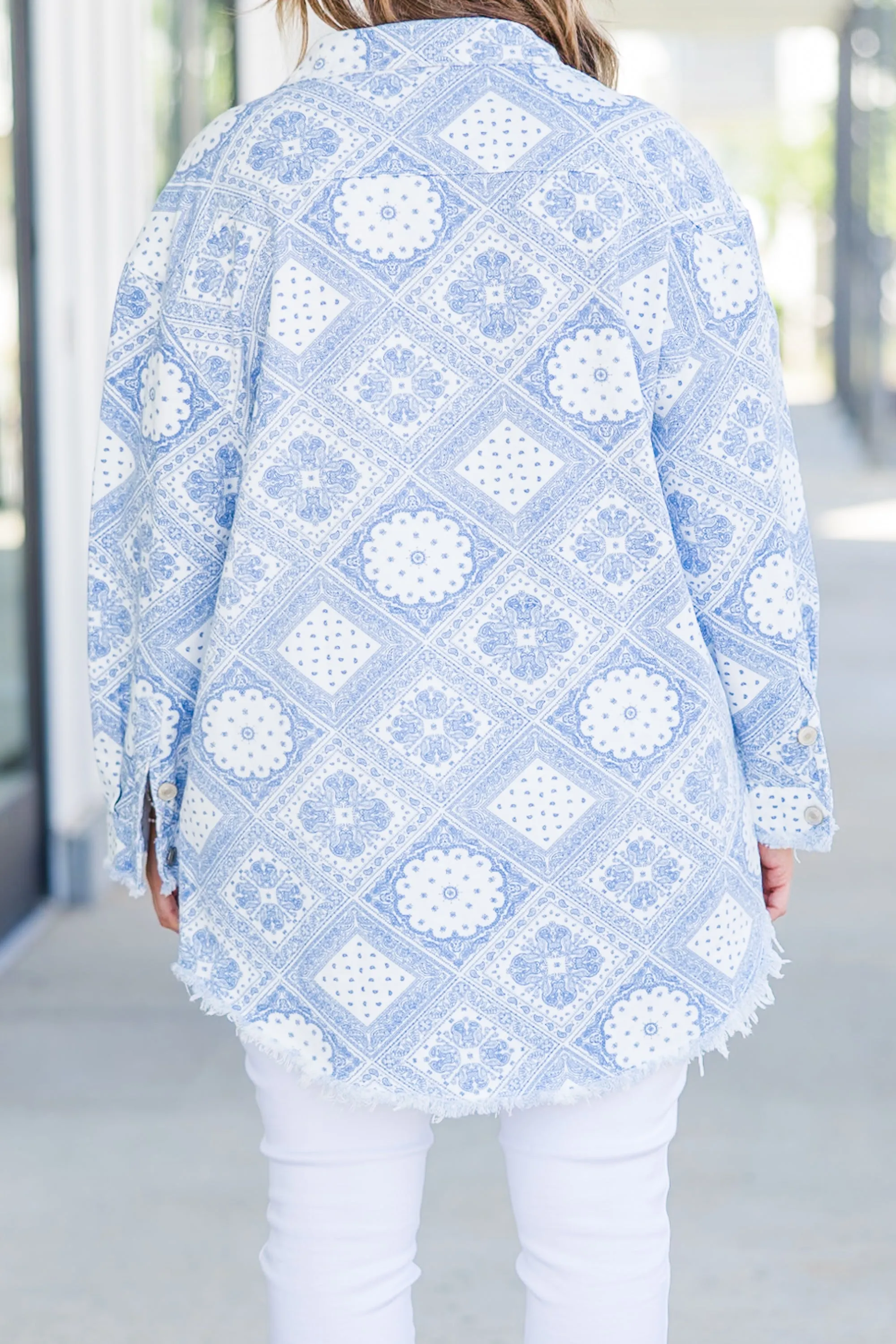 Ready To Soar Jacket, White-Blue