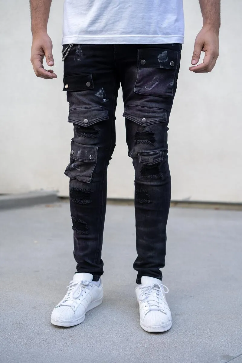 Reelistik Jasper Premium Stretch Cargo Denim