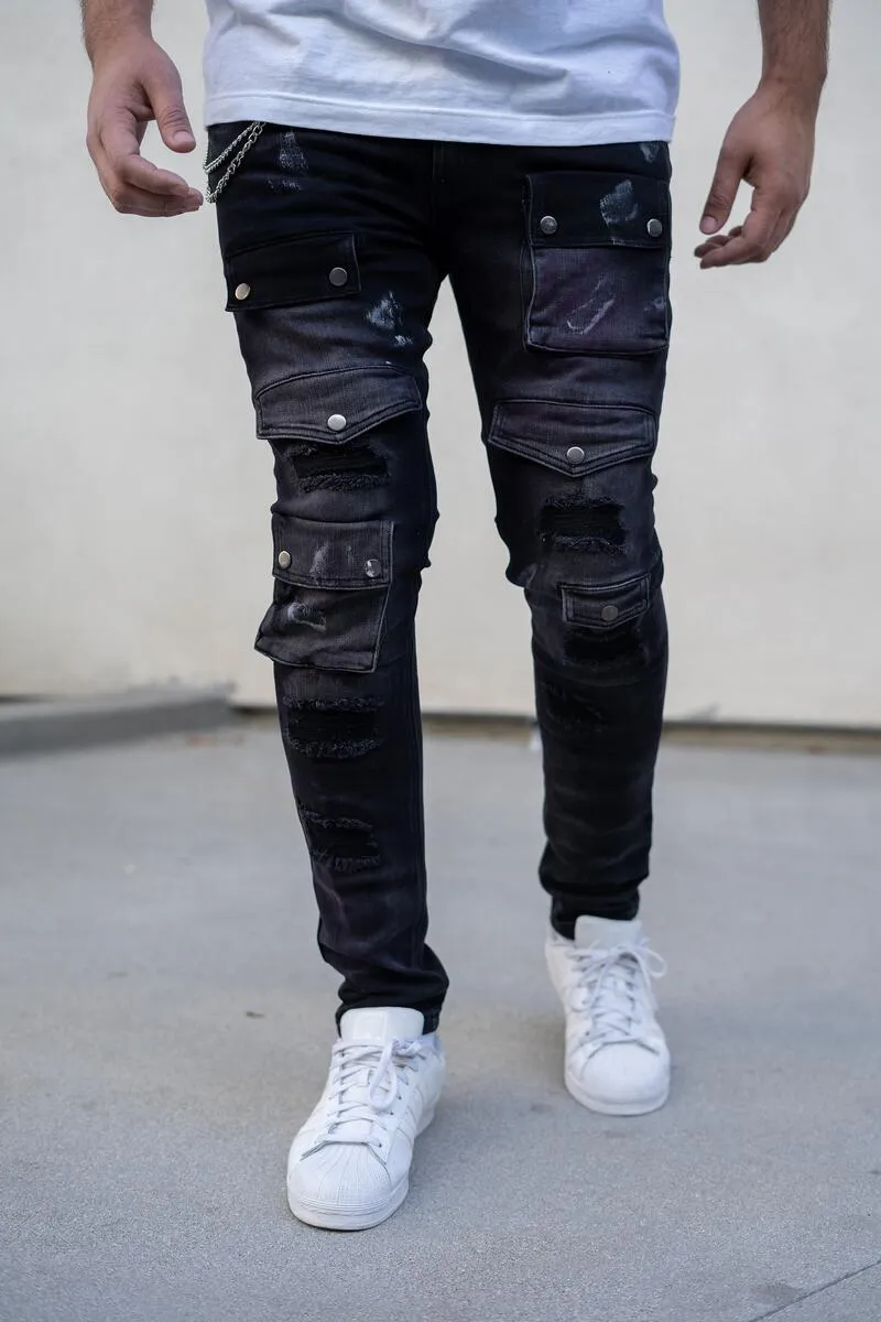 Reelistik Jasper Premium Stretch Cargo Denim