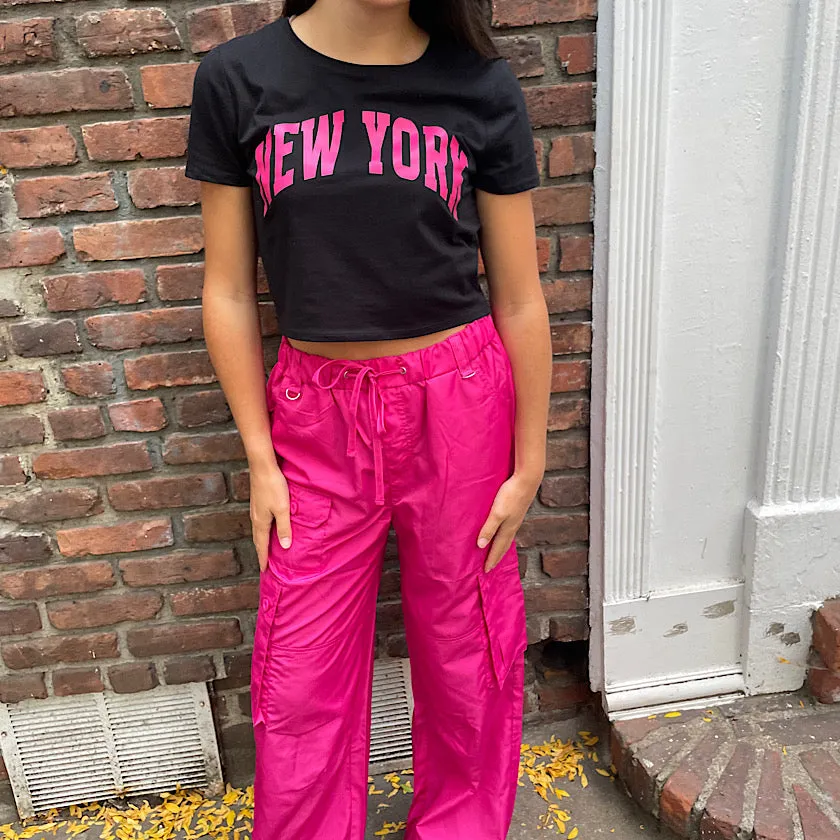 Relaxed Nylon Cargo Pants