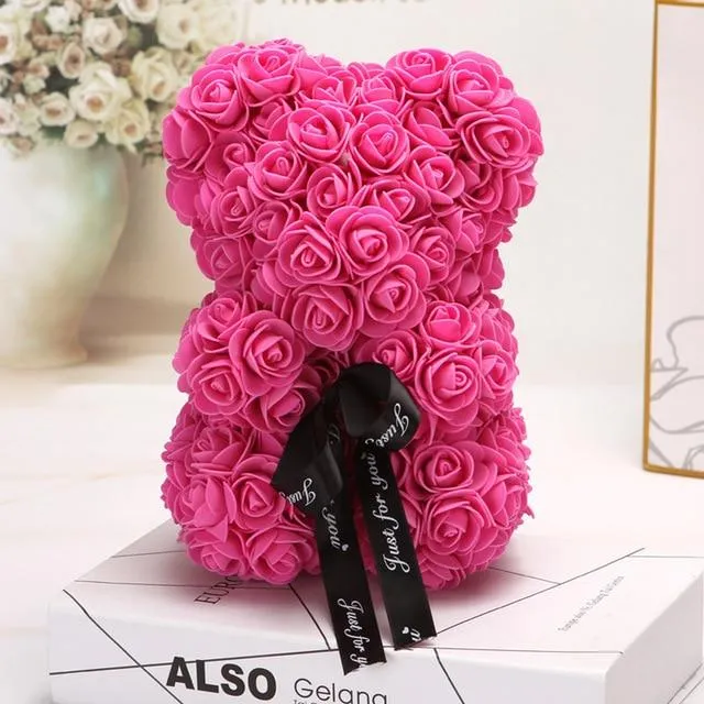 Rose Teddy Bear 25 Cm