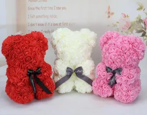 Rose Teddy Bear 25 Cm