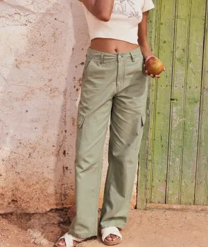 Roxy Left Again Cargo - Oil Green