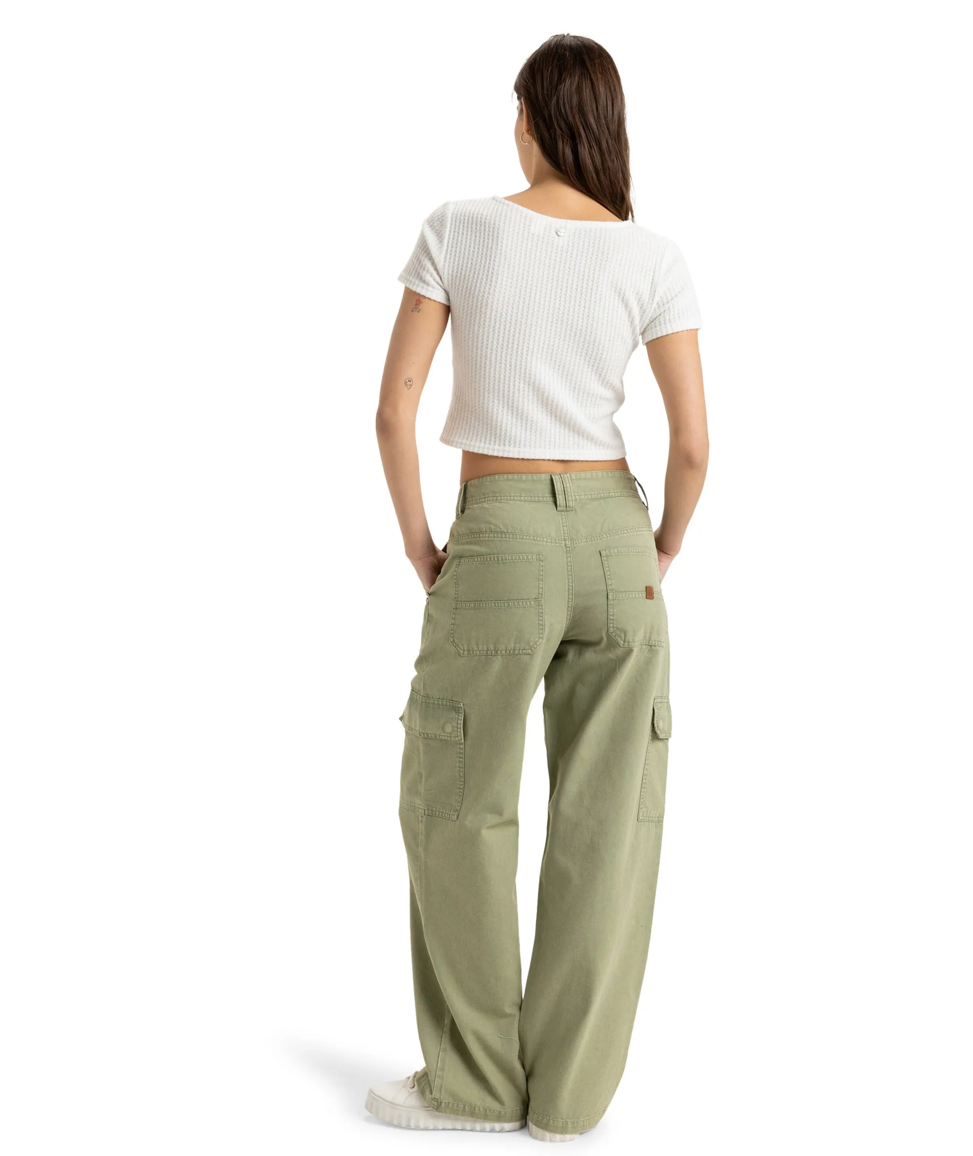 Roxy Left Again Cargo - Oil Green