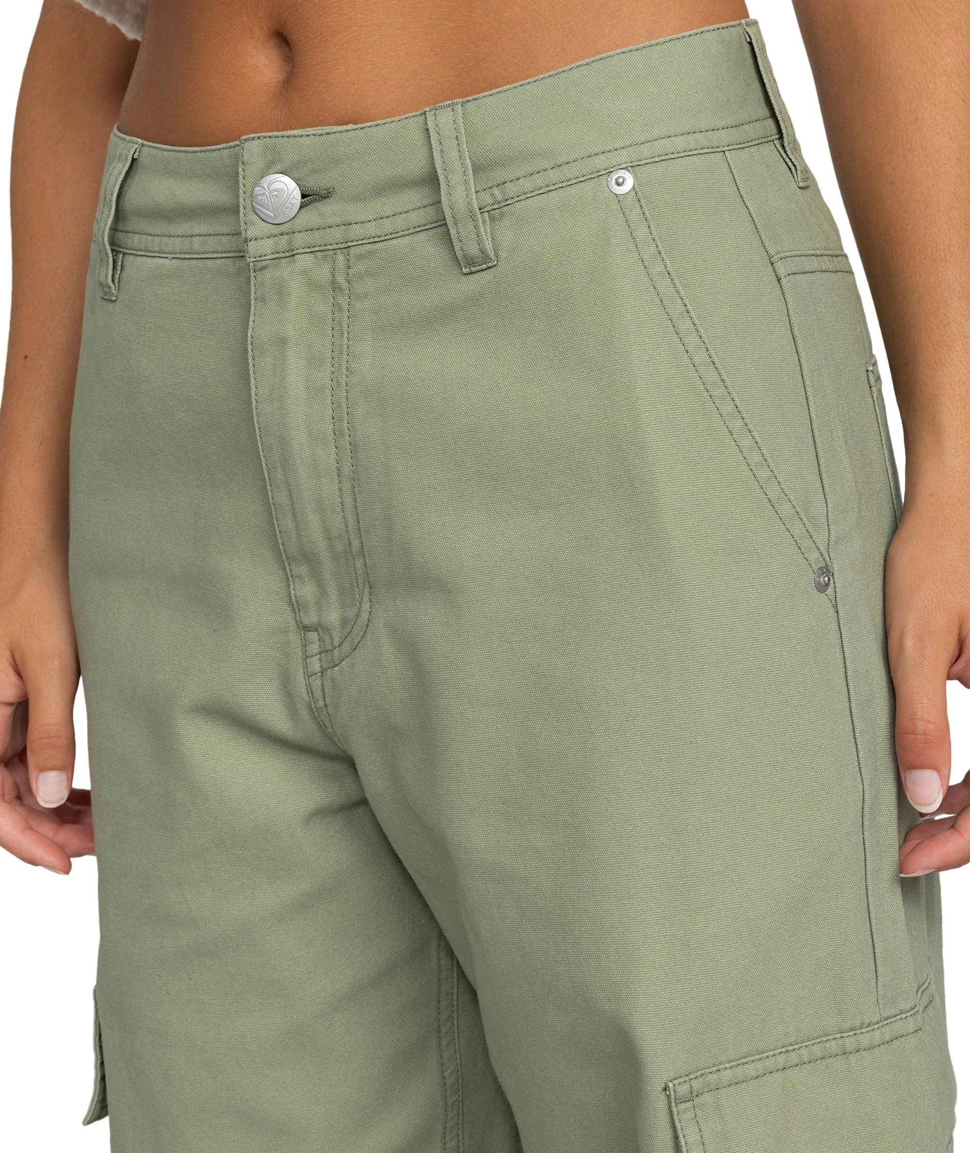 Roxy Left Again Cargo - Oil Green