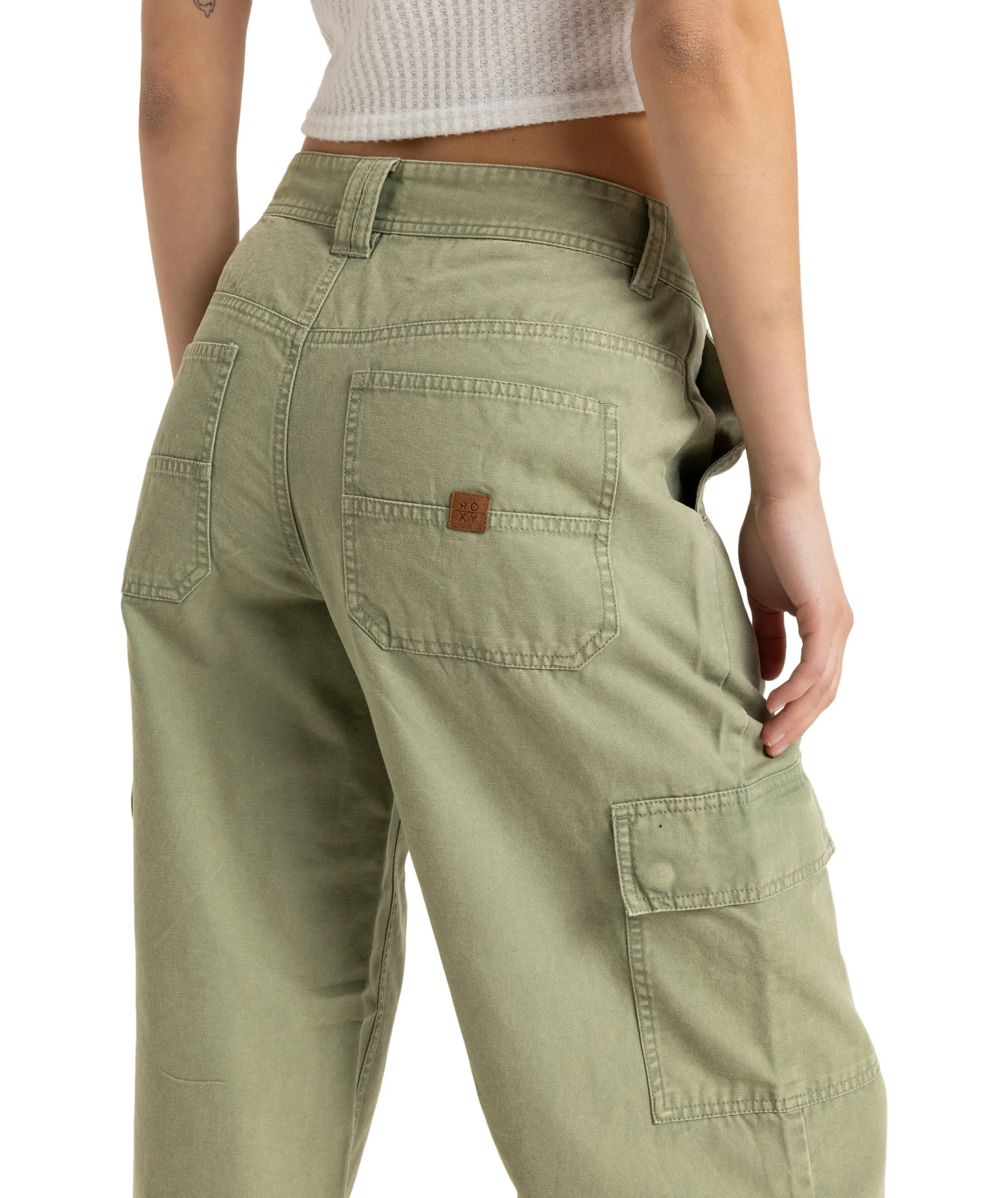 Roxy Left Again Cargo - Oil Green