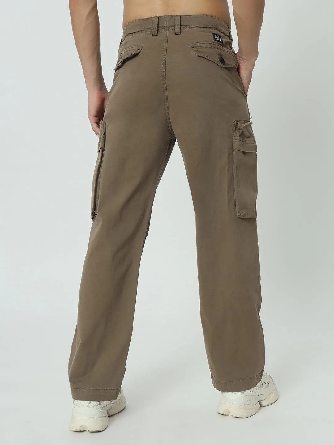 SAINTJONES -NEW STRAIGHT BOX POCKETS BROWN CARGO.