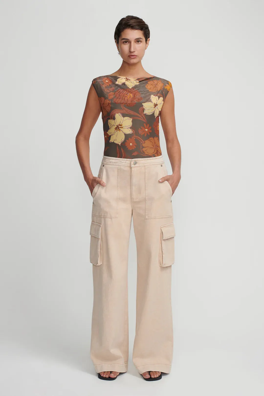SALVADOR DENIM PANT SAND