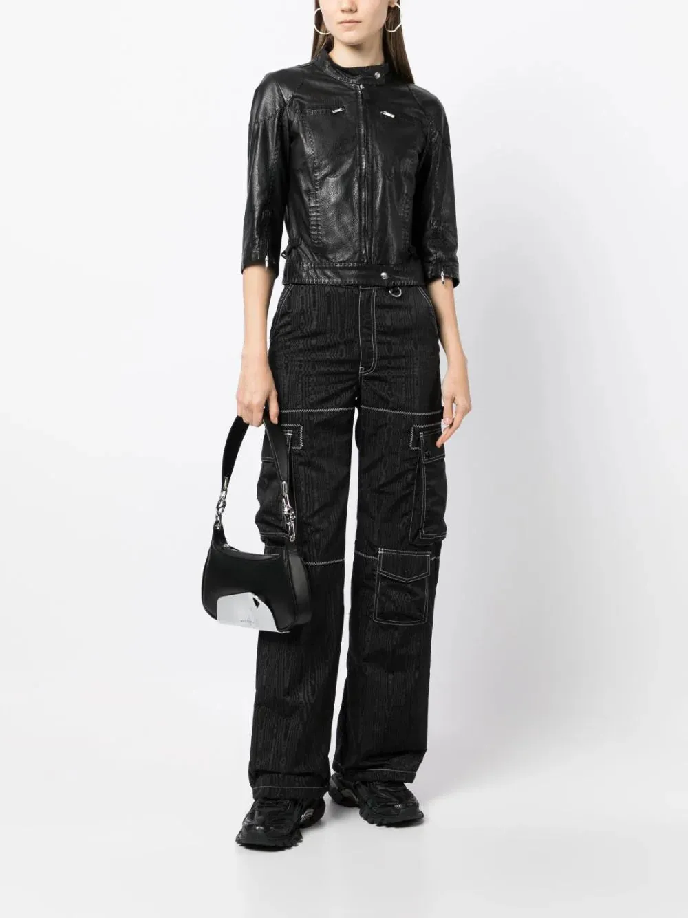 Selleria Black Leather Biker Jacket