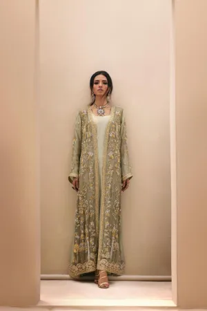 Shehrnaz - SHK-1390 - Sea green - Mysore silk - 3 Piece