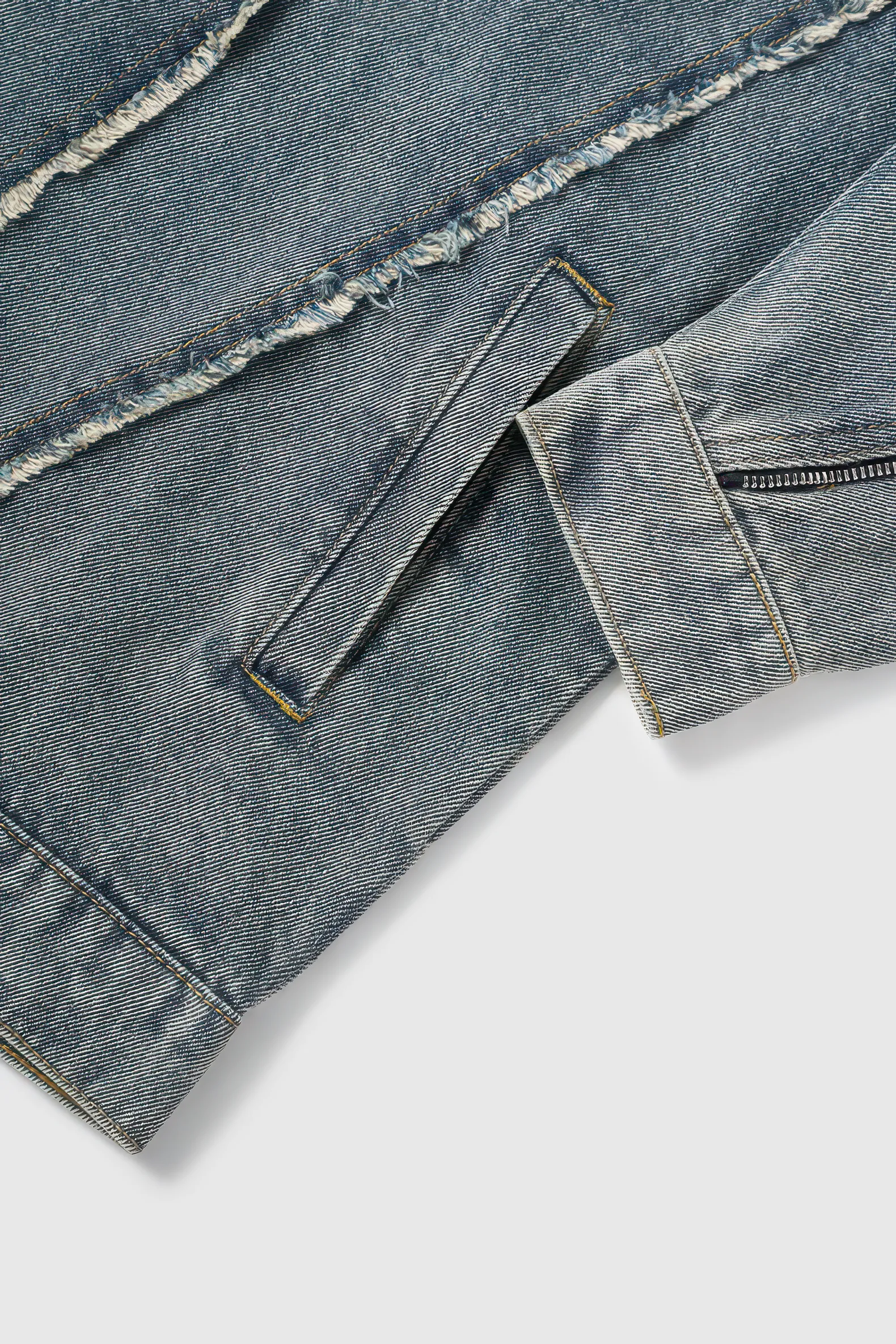 Short Raw Hem Denim Jacket – 2024 Collection