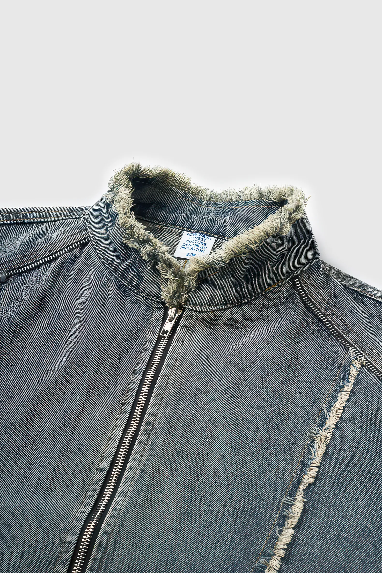 Short Raw Hem Denim Jacket – 2024 Collection