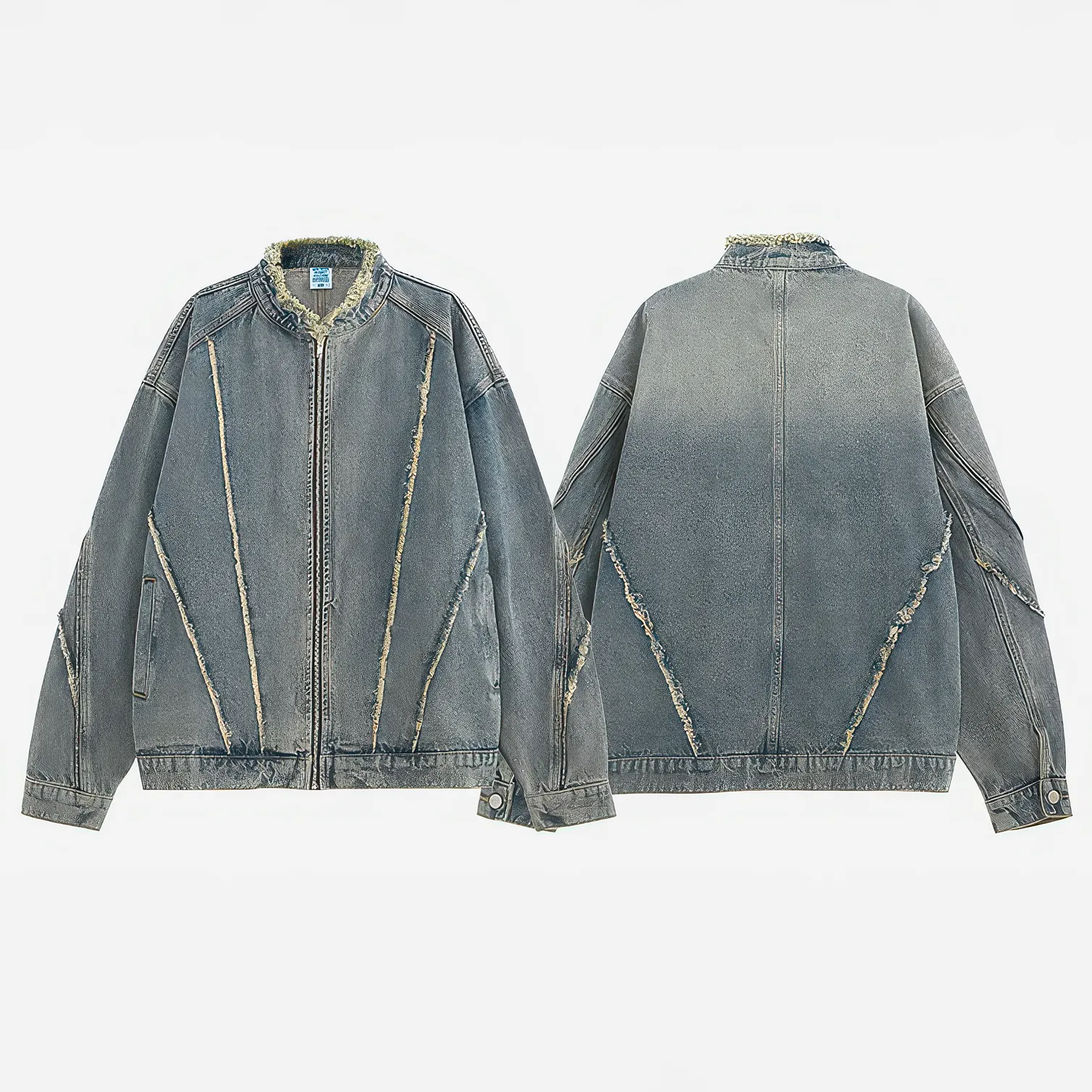 Short Raw Hem Denim Jacket – 2024 Collection